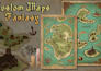 hand drawn detailed fantasy map for dnd and rpg games
